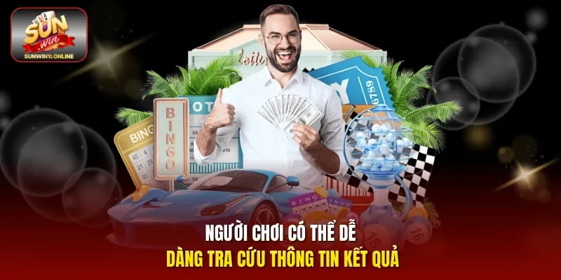 Người chơi có thể dễ dàng tra cứu thông tin kết quả